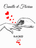 affiche-personnalisee-couple-mariage