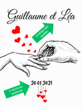 affiche-personnalisee-couple-mariage