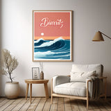 Affiche Biarritz Vintage
