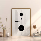 Affiche Moderne <br /> noir et blanc