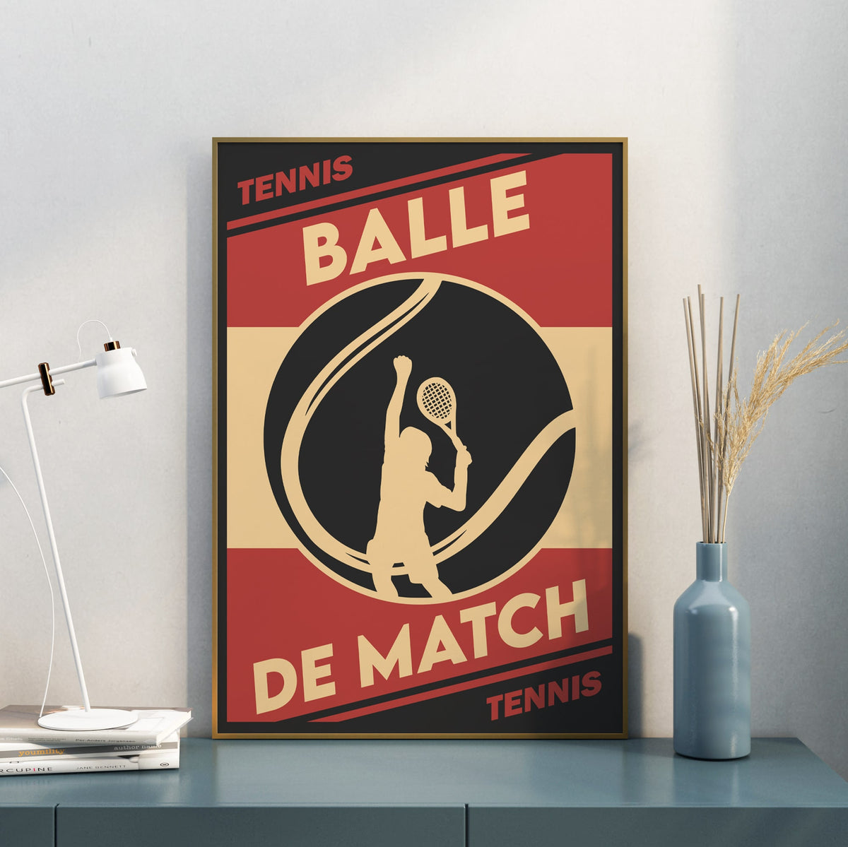 Autocollant dé raquette de tennis - France