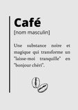 Poster Définition Café