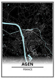 carte agen poster
