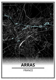 Affiche Carte <br /> Arras