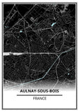 affiche plan aulnay sous bois