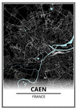affiche plan caen