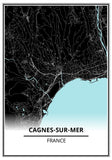 affiche plan cagnes sur mer