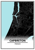 Affiche Carte <br /> Capbreton