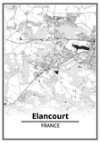 Affiche Carte <br /> Elancourt