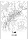 Affiche Carte <br /> Gap