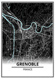affiche plan grenoble