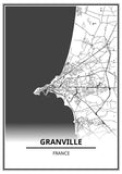 Affiche Granville <br /> carte