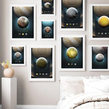 Affiche Astronomie <Br /> Satellite Titania 1704