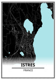 Affiche Carte <br /> Istres