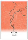 poster carte lyon