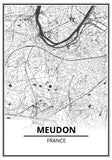 Affiche Carte <br /> Meudon