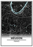Affiche Carte <br /> Meudon