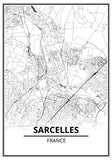 Affiche Carte <br /> Sarcelles