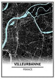 affiche plan villeurbanne