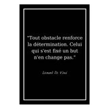 Affiche Citation <br /> Léonard de Vinci