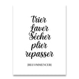 Affiche <br /> Lessive