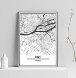 Affiche Carte <br /> Rezé