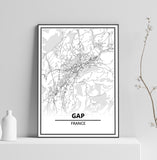 Affiche Carte <br /> Gap