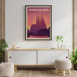 Affiche vintage <br /> Barcelone