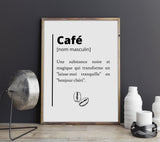 Affiche Définition Café