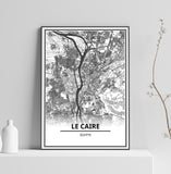 affiche carte le caire