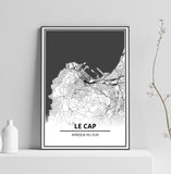 affiche carte le cap