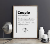 Affiche Définition Couple