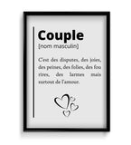 Affiche Définition <br /> Couple