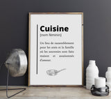 Affiche Définition Cuisine