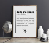 affiche définition salle d'attente