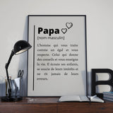 Affiche Définition <br /> Papa