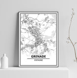 Affiche Carte <br /> Grenade