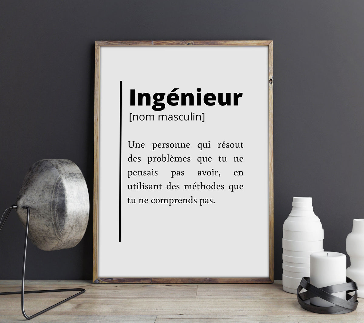 Affiche D’art Murale Brevet De Jauge Micromètre – Style Vintage – Choix Toile Ou Encadrée