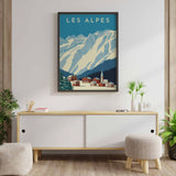 Affiche vintage <br /> Alpes