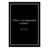 Affiche Citation <br /> L'Abbé Pierre