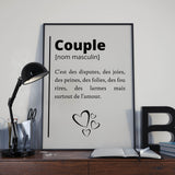 Affiche Définition <br /> Couple
