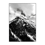 Affiche Montagne <br /> Noir et blanc