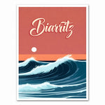 Affiche Biarritz Vintage