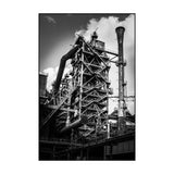 Affiche industriel <br /> noir et blanc