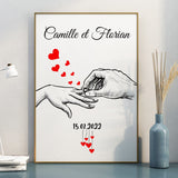 affiche-personnalisee-couple-mariage
