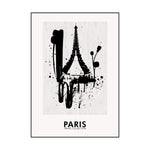 Affiche Paris <br /> noir et blanc