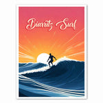 Affiche Biarritz Surf