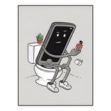 Affiche <br /> Toilette Téléphone