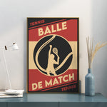 Affiche vintage <br /> Tennis