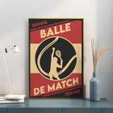 Affiche vintage <br /> Tennis